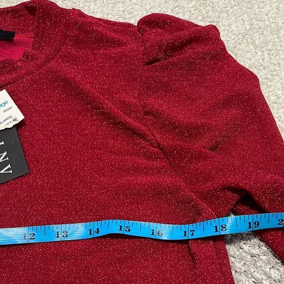 NWT- L.N.V. - XL. Red Metallic Top - Picture 5 of 8